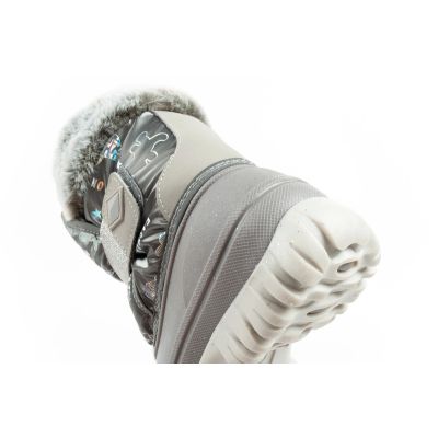 7. Lee Cooper buty zimowe śniegowce dziecięce ocieplane dla dziewczynki szare