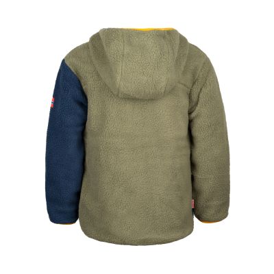 2. Kurtka polarowa dziecięca Trollkids Kids Aurlandsfjord Jacket z kapturem niebieska/zielona (466-335)