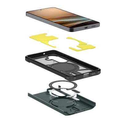 12. Etui Spigen Tough Armor Mag MagSafe na Samsung Galaxy S26+ - zielone