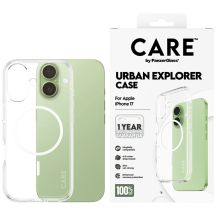 Etui CARE by PanzerGlass Flagship Urban Explorer w. White MagSafe na iPhone 17 - przezroczyste