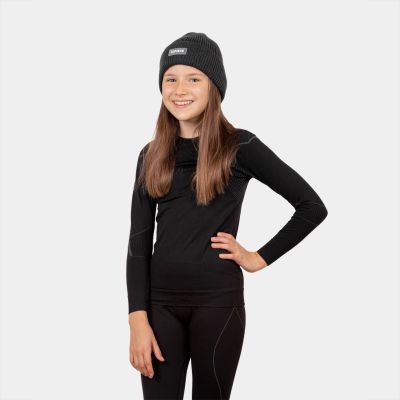 44. Bielizna termoaktywna Alpinus Active Set czarno-szara Jr GT43204