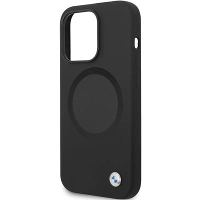 6. Etui BMW Signature Liquid Silicone MagSafe na iPhone 14 Pro Max - czarne