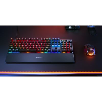 4. Klawiatura Gaming USB-C SteelSeries Apex Pro Gen 3 Wired US Layout Czarny