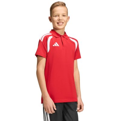 4. Koszulka dla dzieci adidas Tiro 26 League Polo czerwona KF3408