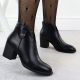 5. Botki damskie na słupku czarne Jezzi ASA250-11