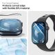 9. Szkło hybrydowe Spigen Elite Shield ”EZ FIT” 2-PACK na Apple Watch 10 (42 MM) - przezroczyste