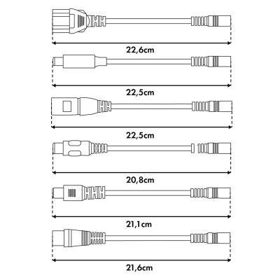 4. MACLEAN UNIWERSALNA ŁADOWARKA / ZASILACZ DO HULAJNÓG, 42V DC, 2A, MAX 85W, FAST CHARGING, 6 WTYCZEK MCE667