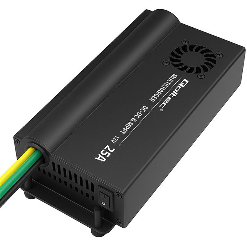 4. Automatyczna ładowarka DC-DC 12V z regulatorem MPPT 25A LiFePO4 AGM GEL STD