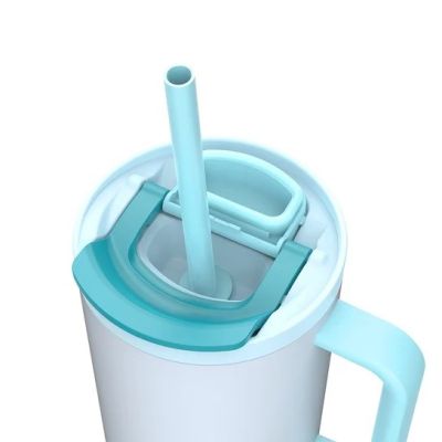 6. Kubek termiczny z teleskopową słomką Kambukka Rio Tumbler 950ml Frosty Coconut