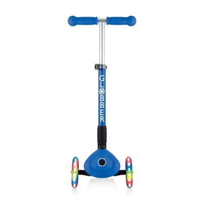 7. Hulajnoga 3-kołowa Globber Foldable Lights Navy Blue Jr 437-100