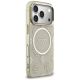 4. Etui Guess IML Peony Dot MagSafe na iPhone 17 Pro - beżowe