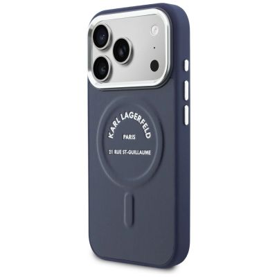 2. Etui Karl Lagerfeld Karl RSG Logo MagSafe na iPhone 17 Pro Max - niebieskie