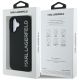 8. Etui Karl Lagerfeld HC 3D Rubber Elongated Glitter na iPhone 16 - czarne