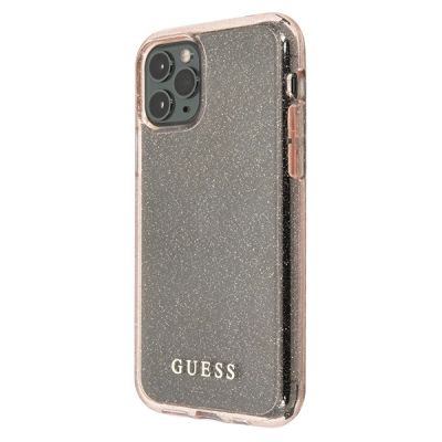 2. Etui Guess Glitter na iPhone 11 Pro - różowe
