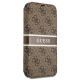 3. Guess GUBKP13L4GDBR iPhone 13 Pro / 13 6,1" brązowy/brown book 4G Stripe