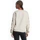 9. Bluza damska adidas Animal Print 3-Stripes French Terry Sweatshirt kremowa JM1836