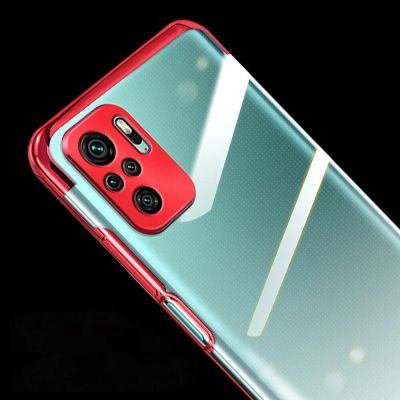 2. Clear Color case żelowy pokrowiec etui z metaliczną ramką Xiaomi Redmi Note 10 5G / Poco M3 Pro czarny