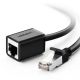 3. Kabel Ugreen NW112 11278 sieciowy Ethernet RJ45 (żeński) - RJ45 (męski) F/UTP Cat. 6 1 Gbps 0.5m - czarny