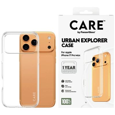 Etui CARE by PanzerGlass Flagship Urban Explorer w. Clear Frame na iPhone 17 Pro Max - przezroczyste