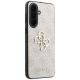 4. Etui Guess Leather 4G Metal Logo na Samsung Galaxy A37 5G - różowe