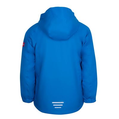 2. Kurtka przeciwdeszczowa dziecięca TrollKids Kids Sognefjord Jacket Pro azure blue/navy oddychająca niebieska (431-160)