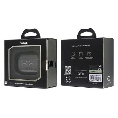 6. Etui Audi IML Geometric Pattern na AirPods Pro 2 - szare