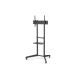 Stojak mobilny pojedynczy z półką, 1xLCD max. 70"max. 50kg