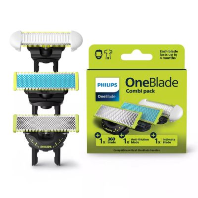 6. Philips Norelco OneBlade OneBlade QP936/50 Ostrza: 1 × 360, 1 × Anti-Friction, 1 × SkinProtect