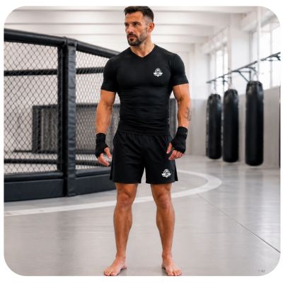 4. Koszulka kompresyjna męska czarna COMBATWEAR | DBX Bushido
