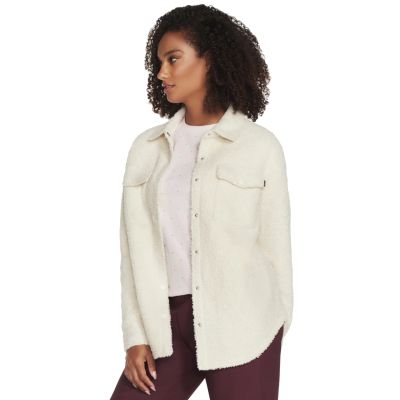 2. Skechers Sherpa Jacket JA182-CRW Beżowe L