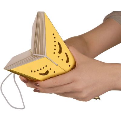 11. DEKORACJA PAPIEROWA GWIAZDA ŚR.45 CM 9 RAMION ZŁOTA