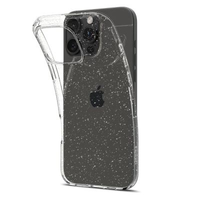 2. Etui Spigen Liquid Crystal na iPhone 16 Pro - przezroczysto-brokatowe
