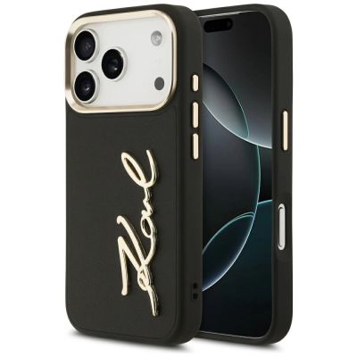 Etui Karl Lagerfeld Karl Script Logo na iPhone 17 Pro - czarne