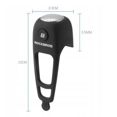 4. Dzwonek rowerowy Rockbros CB1709BK elektorniczny - czarny