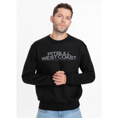 Bluza sportowa męska Pit Bull West Coast Crewneck B.E.D. 21 Czarna - 111020900