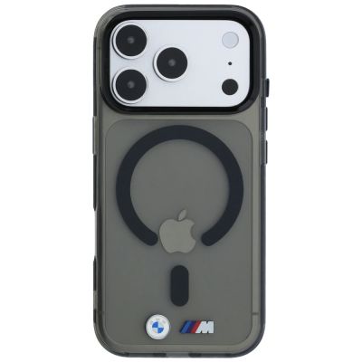 3. Etui BMW M IML Glossy Metal Logo & Trims MagSafe na iPhone 17 Pro / 18 Pro - czarne