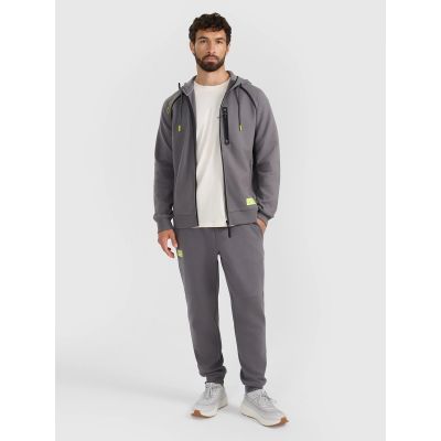 9. Bluza dresowa rozpinana z kapturem męska 4F 4FRAW25TSWSM2456-23S