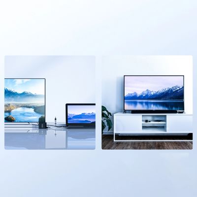 12. Kabel Orico XD-VATH VGA i mini jack 3.5 mm do HDMI Full HD 60 Hz z zasilaniem USB 5 m - czarny