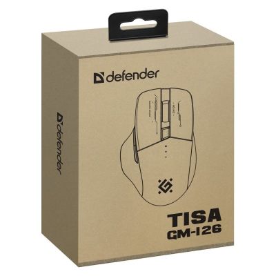 6. DEFENDER MYSZ GM-126 TISA RF+BT OPTIC 1600dpi 6P BIAŁA
