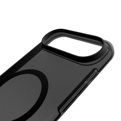 7. Etui silikonowe Puro Daylight kompatybilne z Magsafe na iPhone 17 Air - półprzezroczyste czarne