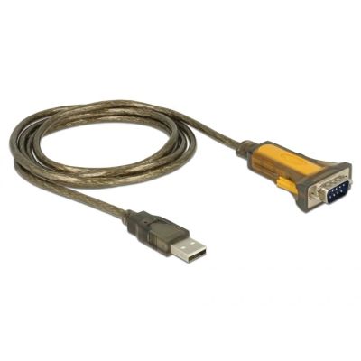 3. DeLOCK 65840 kabel równoległy Czarny, Żółty 1,5 m USB Typu-A DB-9