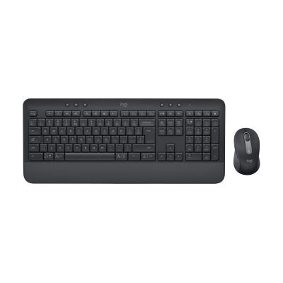8. Logitech Signature MK650 Combo For Business klawiatura Dołączona myszka Biuro Bluetooth QWERTZ Niemiecki Grafitowy
