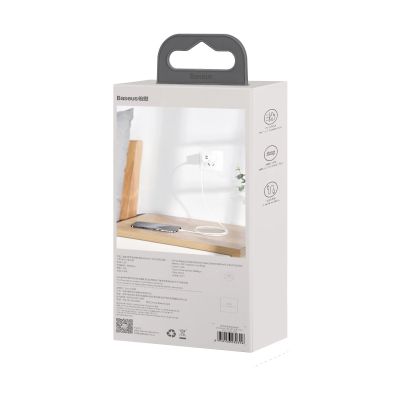 9. Kabel Baseus Simple Wisdom Lightning / USB-C 20W 1.5 m 2 szt. - biały