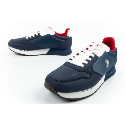 8. U.S Polo Assn buty sportowe sneakersy męskie modne wygodne granatowe