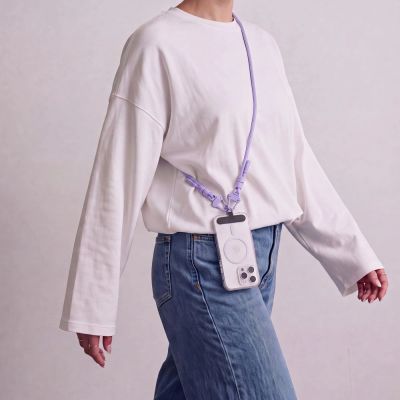 5. Smycz do telefonu Tech-Protect C5SD Rope CrossBody - lawendowa