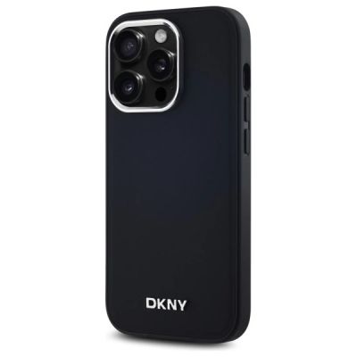 2. Etui DKNY Plain Logo MagSafe na iPhone 14 Pro - czarne