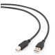 Kabel GEMBIRD CCP-USB2-AMBM-6 (USB 2.0 typu A M - USB 2.0 typu B M; 1,8m; kolor czarny)