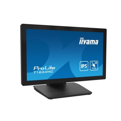 12. iiyama ProLite T1634MC-B1S monitor komputerowy 39,6 cm (15.6") 1920 x 1080 px Full HD LED Ekran dotykowy Czarny