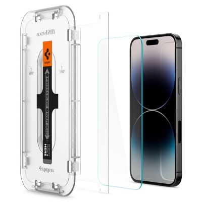 7. Szkło hartowane Spigen Glas.tR EZ Fit na iPhone 14 Pro - 2 szt.