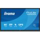 iiyama TN6505A-B1AG signage display Interaktywny płaski panel 163,8 cm (64.5") 500 cd/m2 4K Ultra HD Czarny Ekran dotykowy